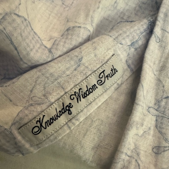 Robert Graham Blakely Linen Blend Floral Flip Cuff Button-up - Picture 4 of 8